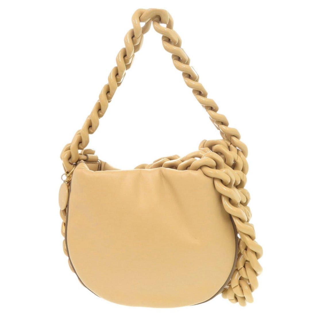 Stella McCartney Beige 2-Way Shoulder Bag 0955: --- Catalog ---Category: SizeSize (HxWxD): 18cm x 22cm x 7.5cm / 7.08'' x 8.66'' x 2.95''Category: DesignType: Shoulder bagColor: BeigeGender: WomenMaterial: Polyester , Elastane Category: GeneralBran