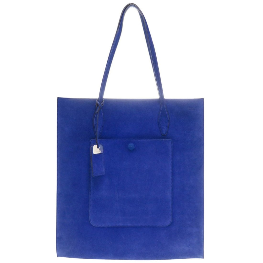 Tod's Suede Blue Tote Bag (0864TOD’S): --- Catalog ---Category: SizeSize (HxWxD): 41cm x 38cm / 16.14'' x 14.96''Category: DesignType: Tote bagColor: BlueGender: WomenMaterial: Suede Category: GeneralBrand: Tod'sCountry of Origin: Italy---