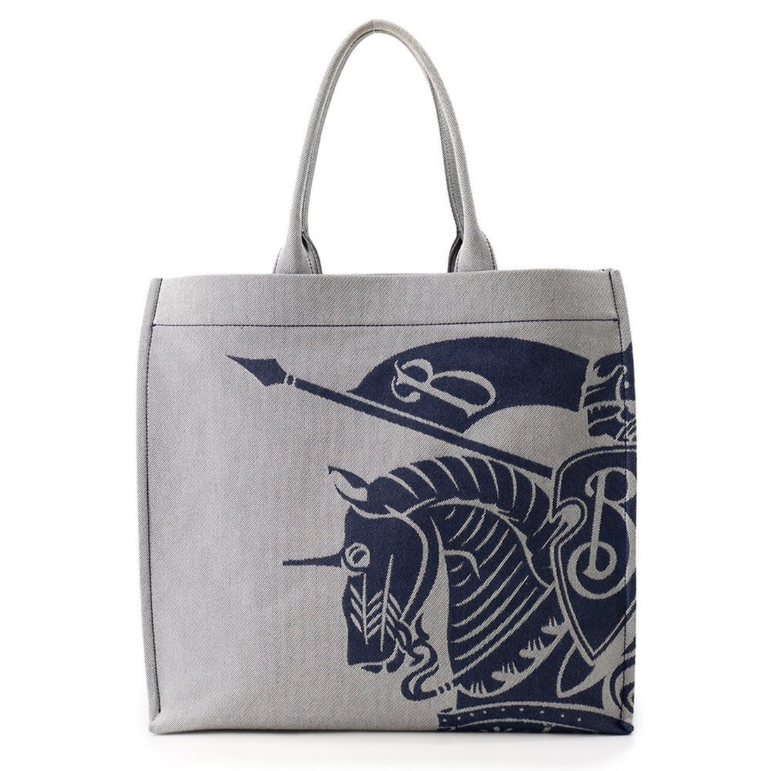 Burberry Square Horse Canvas Tote Bag 8080749 BURBERRY Handbag: --- Catalog ---Category: SizeSize (HxWxD): 44cm x 46cm x 15cm / 17.32'' x 18.11'' x 5.9''Category: DesignType: Handbag, Tote bagColor: Gray navyGender: WomenMaterial: Canvas Hardware Color: SilverCate