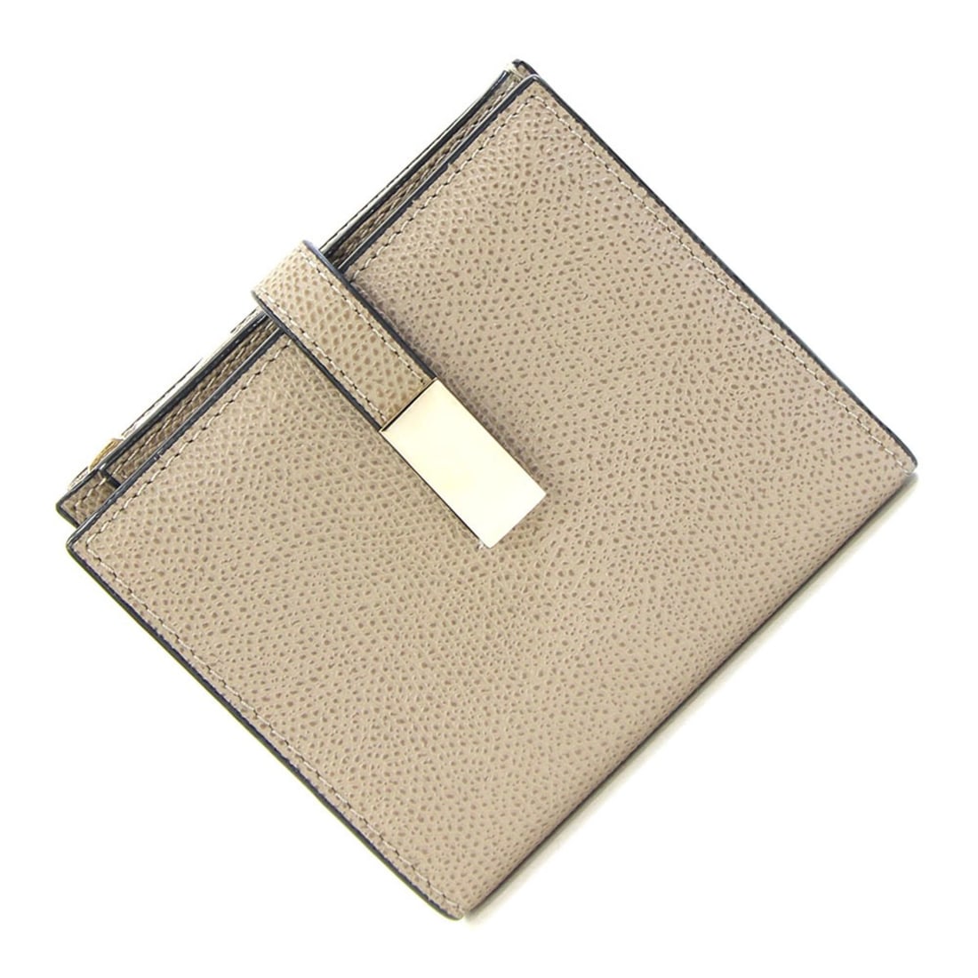 Valextra Bi-fold Wallet V9E39 Oyster Grey Leather Compact Mini for Women: --- Catalog ---Category: SizeSize (HxWxD): 10cm x 11cm x 2cm / 3.93'' x 4.33'' x 0.78''Category: DesignType: Wallet (bi-fold)Color: Oyster grayGender: WomenMaterial: Leather Category: GeneralBrand: Va