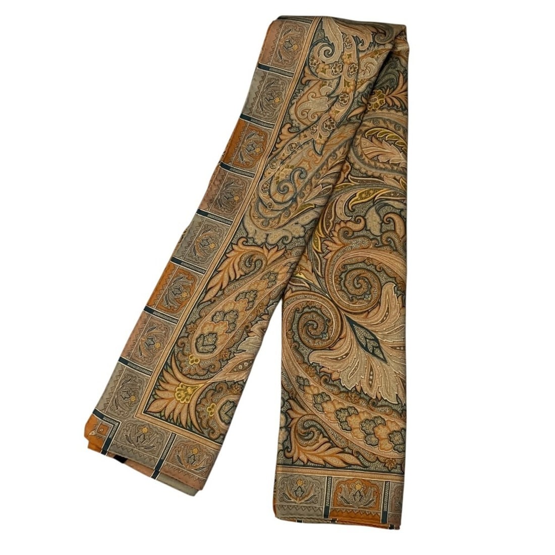 ETRO Paisley Pattern Wool Silk Large Stole Shawl Beige Women's: --- Catalog ---Category: SizeSize (LxW): 1.34m x 1.32m / 52.75'' x 51.96''Category: DesignType: StoleColor: BeigeGender: WomenMaterial: Wool Category: GeneralBrand: Etro--- Item List ---Section: Condi