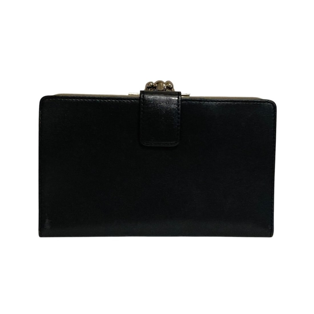 Y's Yohji Yamamoto Leather Clasp Bi-fold Long Wallet, Black, Men's & Women's: --- Catalog ---Category: SizeSize (HxWxD): 10.5cm x 17.5cm x 2cm / 4.13'' x 6.88'' x 0.78''Category: DesignType: Long wallet (bi-fold)Color: BlackGender: Men,WomenMaterial: Leather Category: GeneralBr