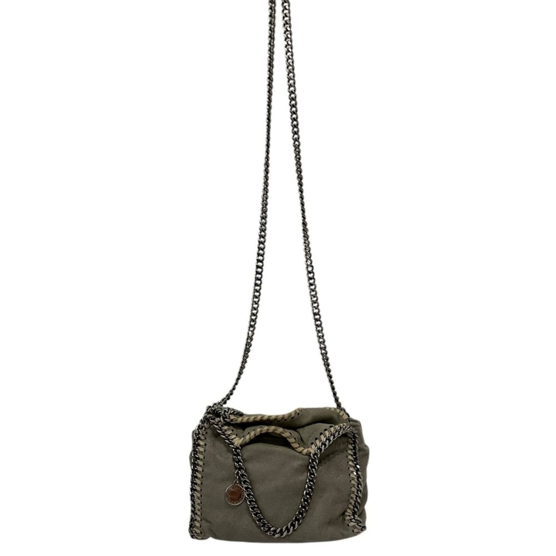 STELLA McCARTNEY Falabella Tiny Shoulder Bag, Gray, Women's: --- Catalog ---Category: SizeSize (HxWxD): 18cm x 18cm x 5cm / 7.08'' x 7.08'' x 1.96''Category: DesignType: Shoulder bagColor: GrayGender: WomenCategory: GeneralBrand: Stella McCartney--- Item List -