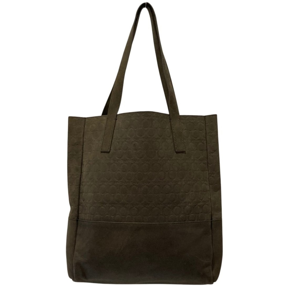 MCQ Alexander McQueen Embossed Leather Tote Bag, Khaki, Men's & Women's: --- Catalog ---Category: SizeSize (HxWxD): 39cm x 41cm x 9cm / 15.35'' x 16.14'' x 3.54''Category: DesignColor: KhakiGender: Men,WomenCategory: GeneralBrand: McQ--- Item List ---Section: ConditionRank