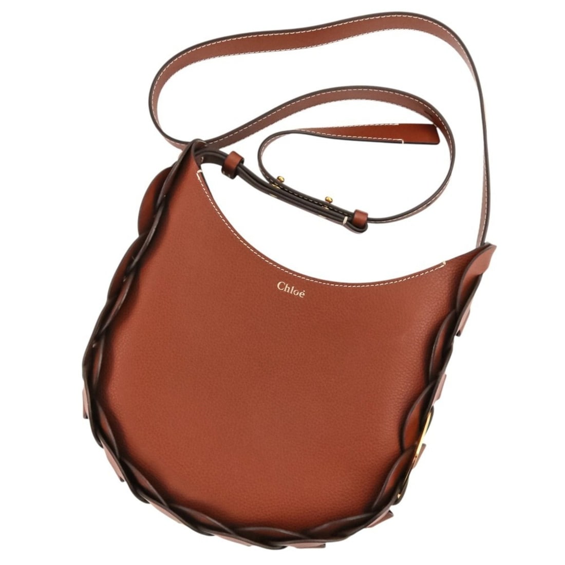 Chloé Chloe Daryl Small Hobo Leather Shoulder Bag Handbag CHC20US342C6127S Brown Women's: --- Catalog ---Category: SizeSize (HxWxD): 23cm x 22cm x 5cm / 9.05'' x 8.66'' x 1.96''Category: DesignType: Handbag, Shoulder bagColor: BrownGender: WomenMaterial: Leather Category: GeneralBrand: Chl