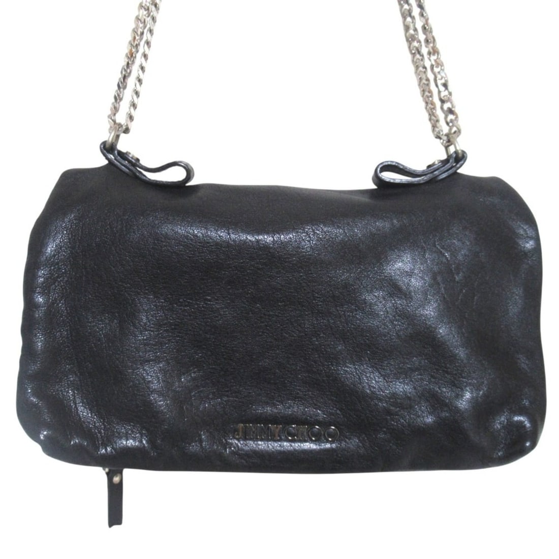 JIMMY CHOO Quilted Leather Biker Chain Shoulder Bag, Black, Women's: --- Catalog ---Category: SizeSize (HxWxD): 16cm x 25cm x 3cm / 6.29'' x 9.84'' x 1.18''Category: DesignColor: BlackGender: WomenMaterial: Leather Category: GeneralBrand: Jimmy Choo--- Item List ---Sec