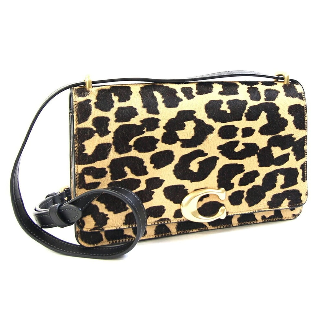 Coach Bandit CM515 Shoulder Bag, Beige & Black Printed Haircalf Grab Leather Crossbody Leopard: --- Catalog ---Category: SizeSize (HxWxD): 14.5cm x 23.5cm x 7cm / 5.7'' x 9.25'' x 2.75''Strap Length: 105cm - 123cm / 41.33'' - 48.42''Category: DesignType: Shoulder bagColor: Beige, BlackGender: Wo