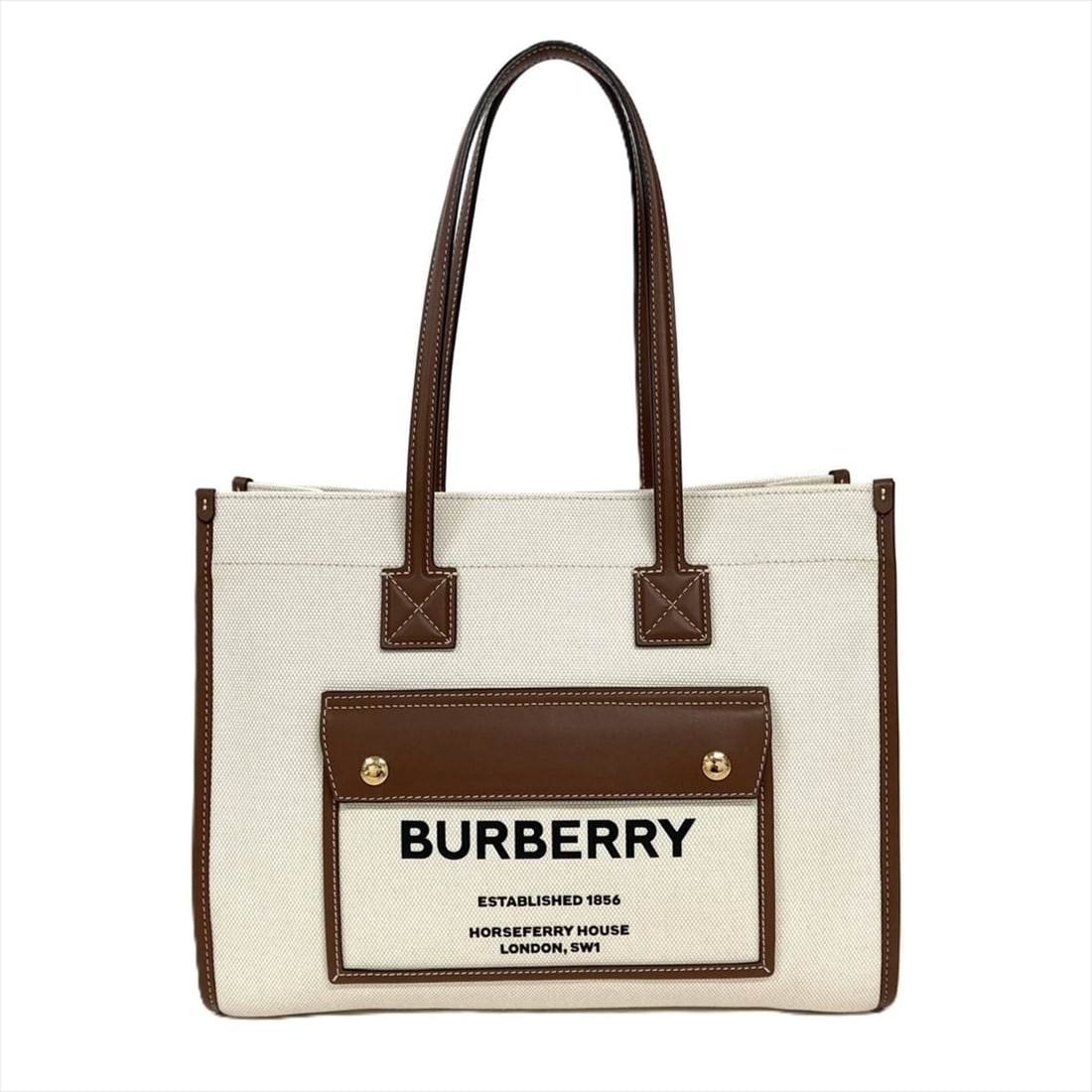 Burberry Small Freya Tote Bag 8044138 Beige Gold Hardware Natural Tan Men's Women's: --- Catalog ---Category: SizeSize (HxWxD): 26cm x 33cm x 12cm / 10.23'' x 12.99'' x 4.72''Category: DesignType: Tote bagColor: BeigeGender: Men,WomenMaterial: Cotton , Leather , Linen Category: Genera