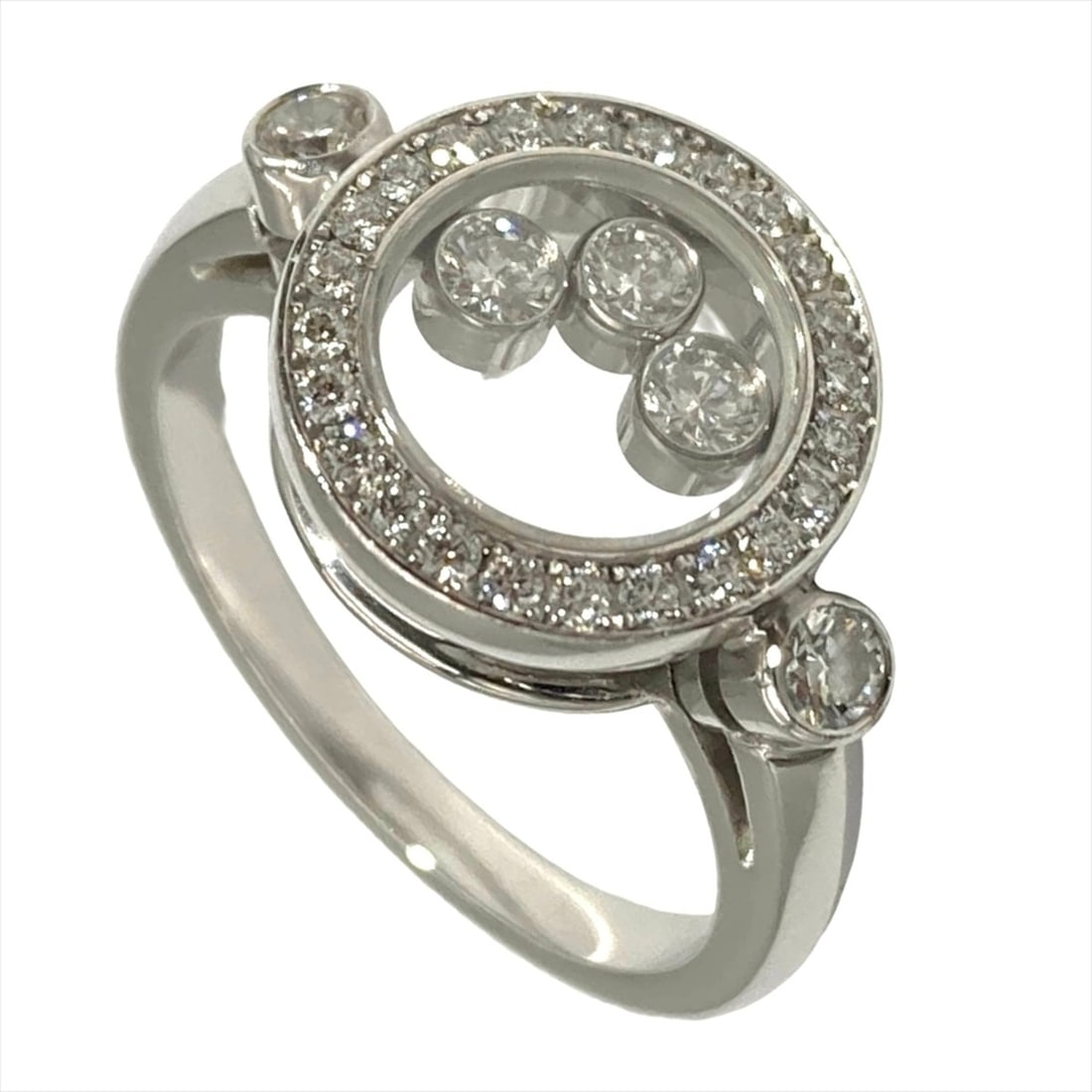 Chopard Happy Diamonds Ring, Diamond Approx. 823957, 18KWG, 6.0g, White Gold, Women's (1 of 14)