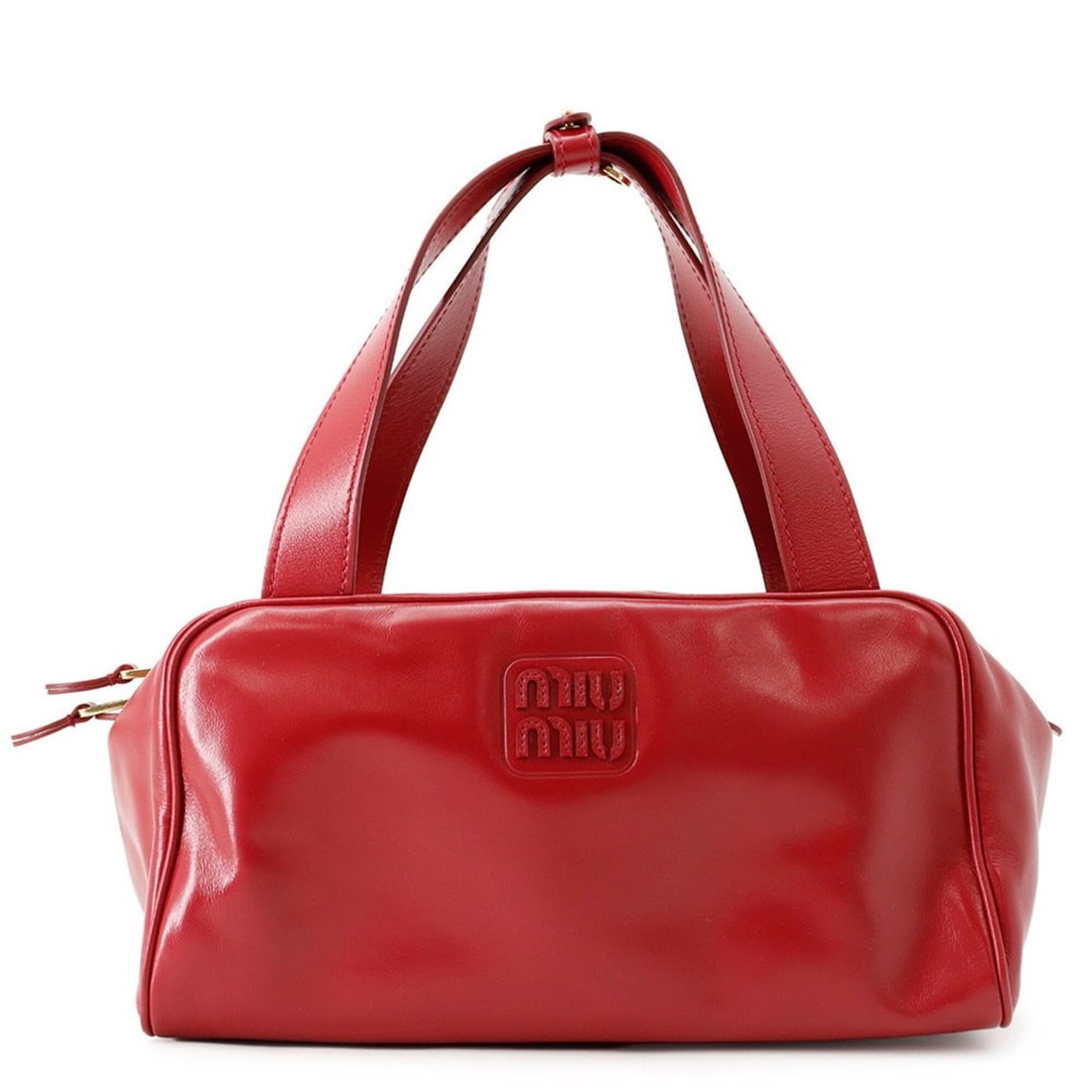 Miu Miu Miu Bowling Leather Handbag 5BB182 (Miu handbag for women) (1 of 14)