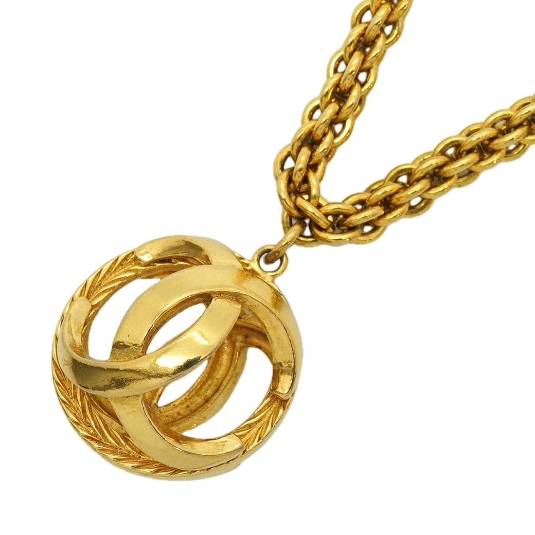 Chanel Necklace, Coco Mark, GP Plated Gold, Women's: --- Catalog ---Category: SizePendant Size: 39.8mm x 31.1mm / 1.56'' x 1.22''Neck Circumference: 90.5 cm / 35.62''Category: DesignColor: GoldGender: WomenMaterial: Gold platingNecklace Type: NecklaceCa