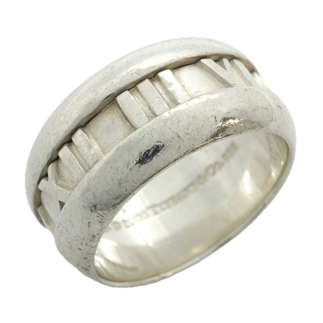 Tiffany & Co. Atlas Ring, Sterling Silver 925, Size 10.5, Women's: --- Catalog ---Category: SizeJP Size: 10.5US Size: 5.5Category: DesignType: Band ringGender: WomenMaterial: Silver 925Category: GeneralBrand: Tiffany--- Item List ---Section: ConditionRanking: Rank AB
