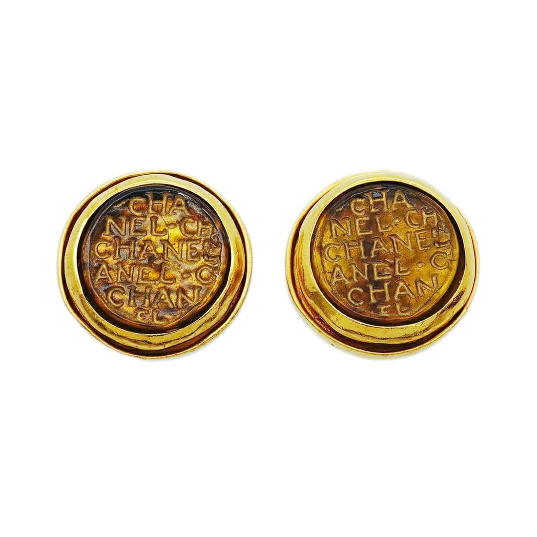 Chanel earrings, Coco Mark, Circle, GP plated, gold, women's.: --- Catalog ---Category: SizeSize (HxWxD): 23.40mm x 23.60mm / 0.92'' x 0.93''Category: DesignType: Clip earringsColor: GoldGender: WomenMaterial: Gold platingCategory: GeneralBrand: Chanel--- Item Li