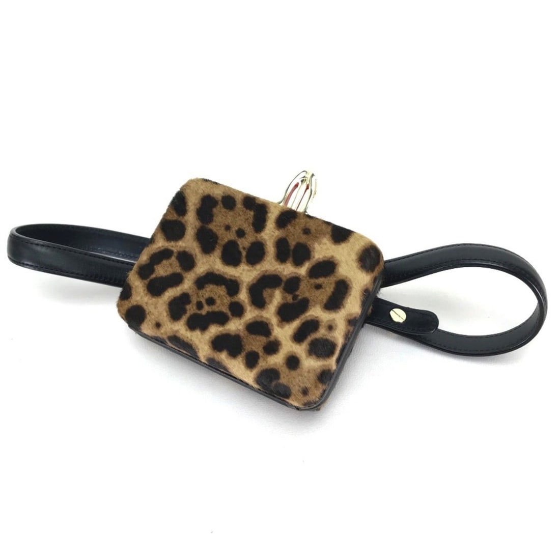 Christian Louboutin 3110421 Leopard Print DANCING QUEEN CLUTCH PONY LUX Bag Waist Pouch Belt Leather: --- Catalog ---Category: SizeSize (HxWxD): 9.5cm x 13cm x 4cm / 3.74'' x 5.11'' x 1.57''Category: DesignType: Fanny packColor: BrownGender: WomenMaterial: Leather , Leather Leather/Fur Type: HarakoCat