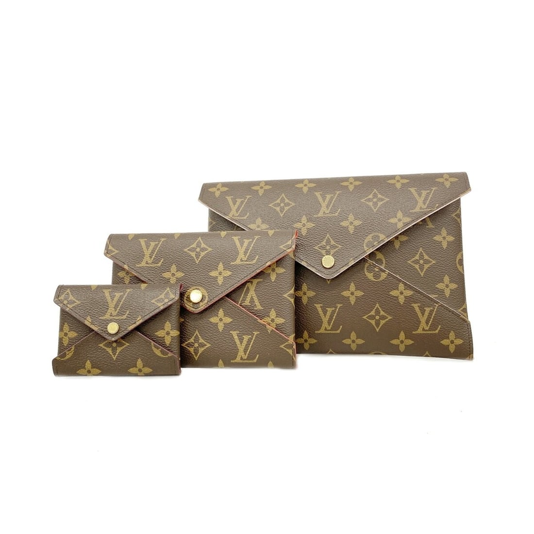 Louis Vuitton Monogram Pochette Kirigami Bag/Pouch M62034 Brown Women's OP023748: --- Catalog ---Category: SizeSize (HxWxD): 16.5cm x 23cm x 3cm / 6.49'' x 9.05'' x 1.18''Category: DesignType: PouchColor: BrownGender: WomenCategory: GeneralMPN: M62034Brand: Louis Vuitton--- Item Li
