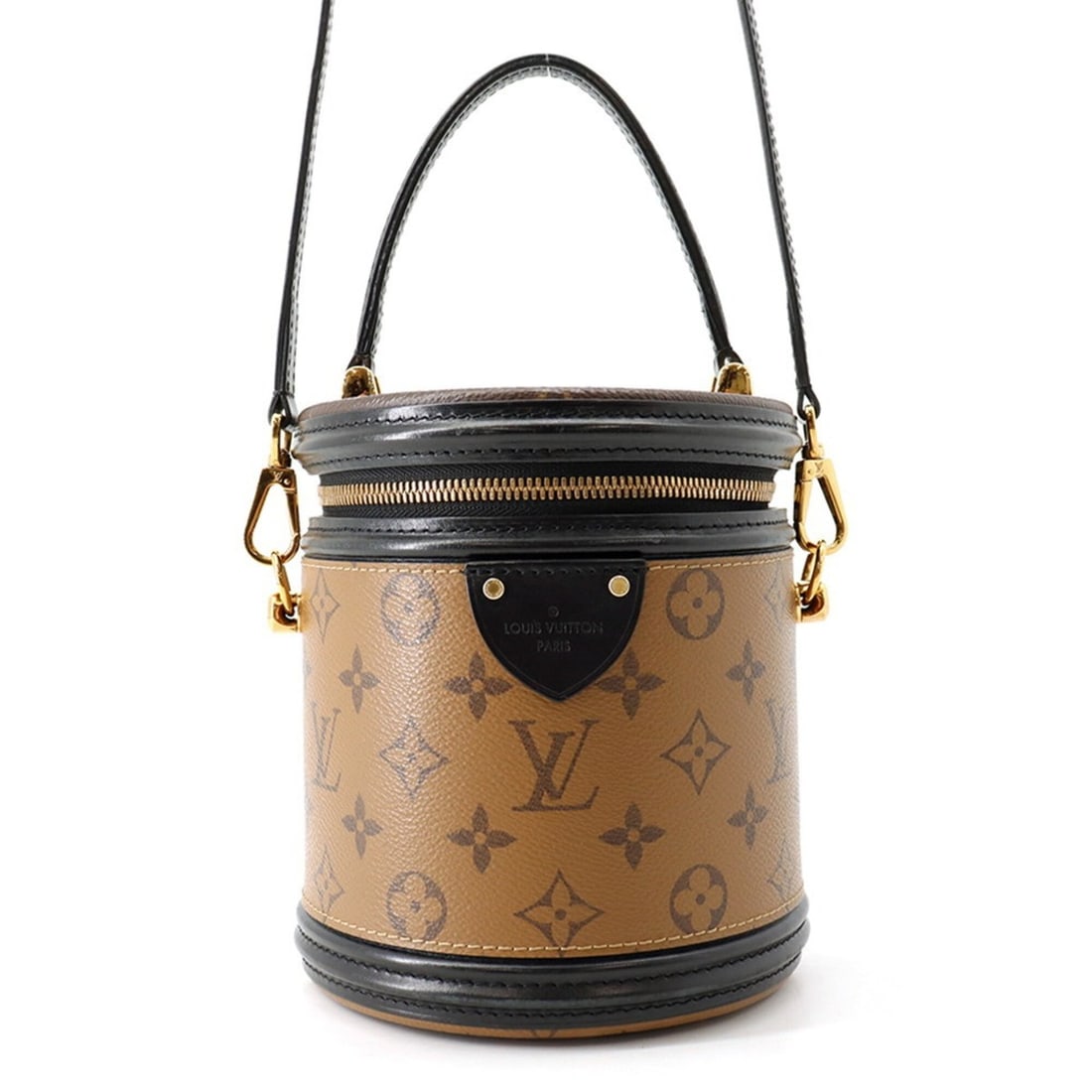 Louis Vuitton Monogram Reverse Cannes Handbag M43986, 2-way Shoulder Bag, Black, for Women, LOUIS: --- Catalog ---Category: SizeSize (HxWxD): 17.5cm x 15cm x 14cm / 6.88'' x 5.9'' x 5.51''Category: DesignType: Handbag, Shoulder bagColor: NoirGender: WomenMaterial: Monogram Reverse , Monogram Hardwa