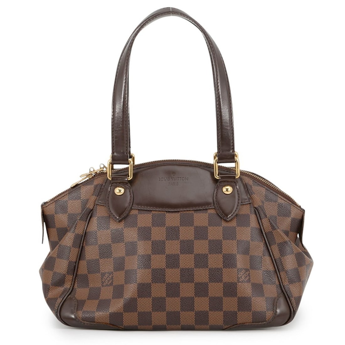 Louis Vuitton Damier Ebene Verona PM handbag N41117 LOUIS VUITTON shoulder bag: --- Catalog ---Category: SizeSize (HxWxD): 19.5cm x 34cm x 15cm / 7.67'' x 13.38'' x 5.9''Category: DesignType: Handbag, Shoulder bagColor: Damier Canvas, Ebene, Red colorGender: WomenMaterial: Damier