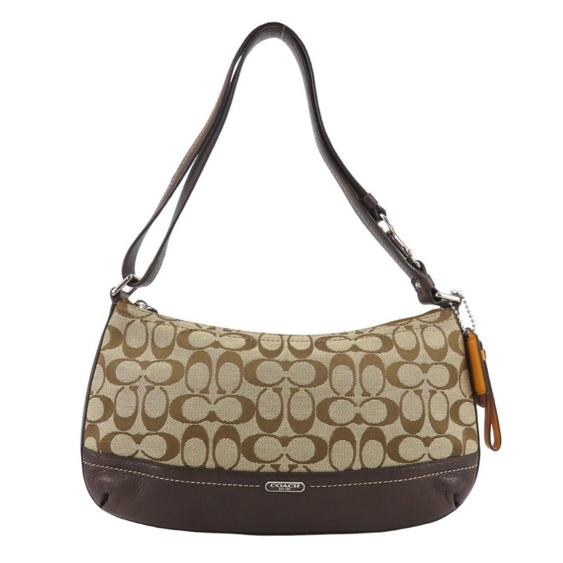 Coach Signature Shoulder Bag F24028 Canvas Leather Beige Brown Crossbody for Women COACH: --- Catalog ---Category: SizeSize (HxWxD): 19cm x 34cm x 2cm / 7.48'' x 13.38'' x 0.78''Category: DesignType: Shoulder bagColor: Beige, BrownGender: WomenMaterial: Canvas , Leather Category: GeneralBr