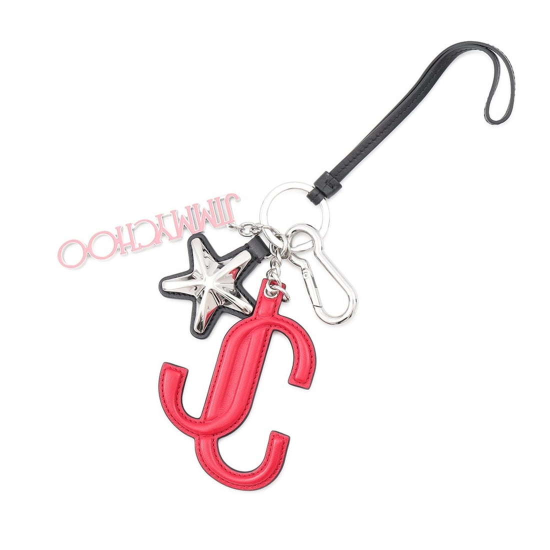 Jimmy Choo accessories bag charm leather JIMMY CHOO: --- Catalog ---Category: SizeSize (HxWxD): 6.50mm x 5.50mm / 0.26'' x 0.22''Category: DesignType: Handbag charmColor: Black, Red colorGender: WomenMaterial: LeatherCategory: GeneralBrand: Jimmy ChooCo