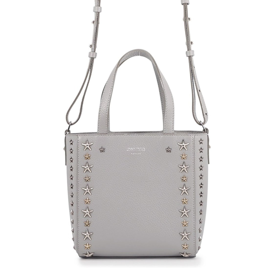 Jimmy Choo Pegasus Mini Handbag, Soft Grainy Calf Leather, 2-way bag.: --- Catalog ---Category: SizeSize (HxWxD): 17.5cm x 16.5cm x 7.5cm / 6.88'' x 6.49'' x 2.95''Category: DesignType: HandbagColor: GrayGender: WomenMaterial: Leather Hardware Color: SilverCategory: Gene