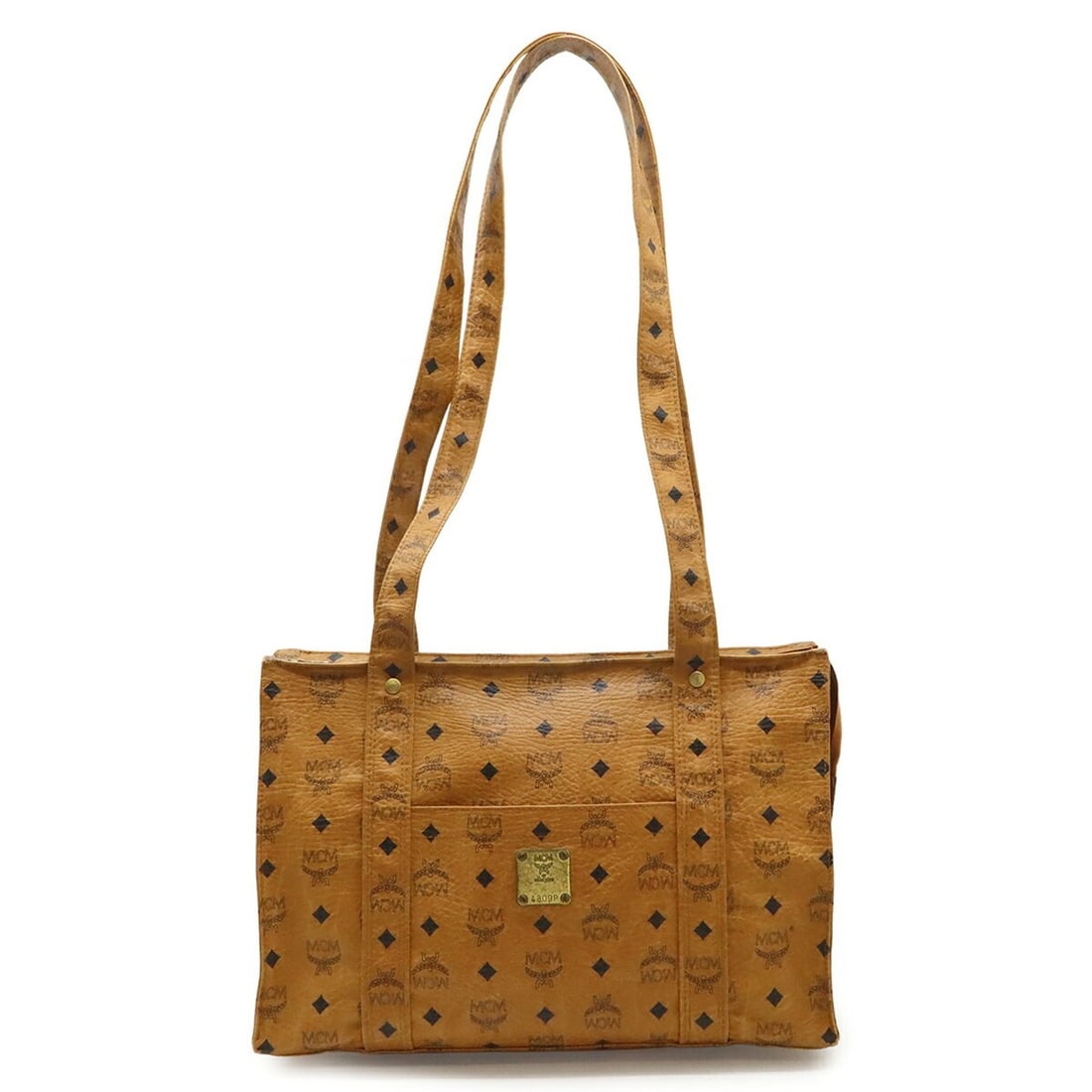 MCM Visetos Glam Tote Bag Shoulder Leather Cognac Brown: --- Catalog ---Category: SizeWeight: 800g / 1.76lb.Size (HxWxD): 27cm x 38.5cm x 14cm / 10.62'' x 15.15'' x 5.51''Category: DesignType: Shoulder bag, Tote bagGender: WomenMaterial: Coated canvas Categ