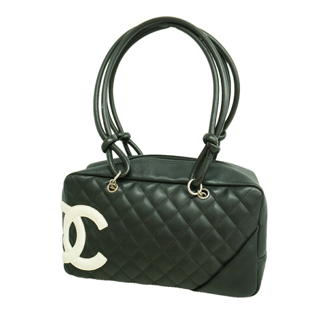 Chanel Cambon Lambskin Shoulder Bag, Black, Women's: --- Catalog ---Category: SizeSize (HxWxD): 16cm x 27.5cm x 10cm / 6.29'' x 10.82'' x 3.93''Category: DesignType: Shoulder bagColor: BlackGender: WomenMaterial: Leather Hardware Color: SilverLeather/Fu