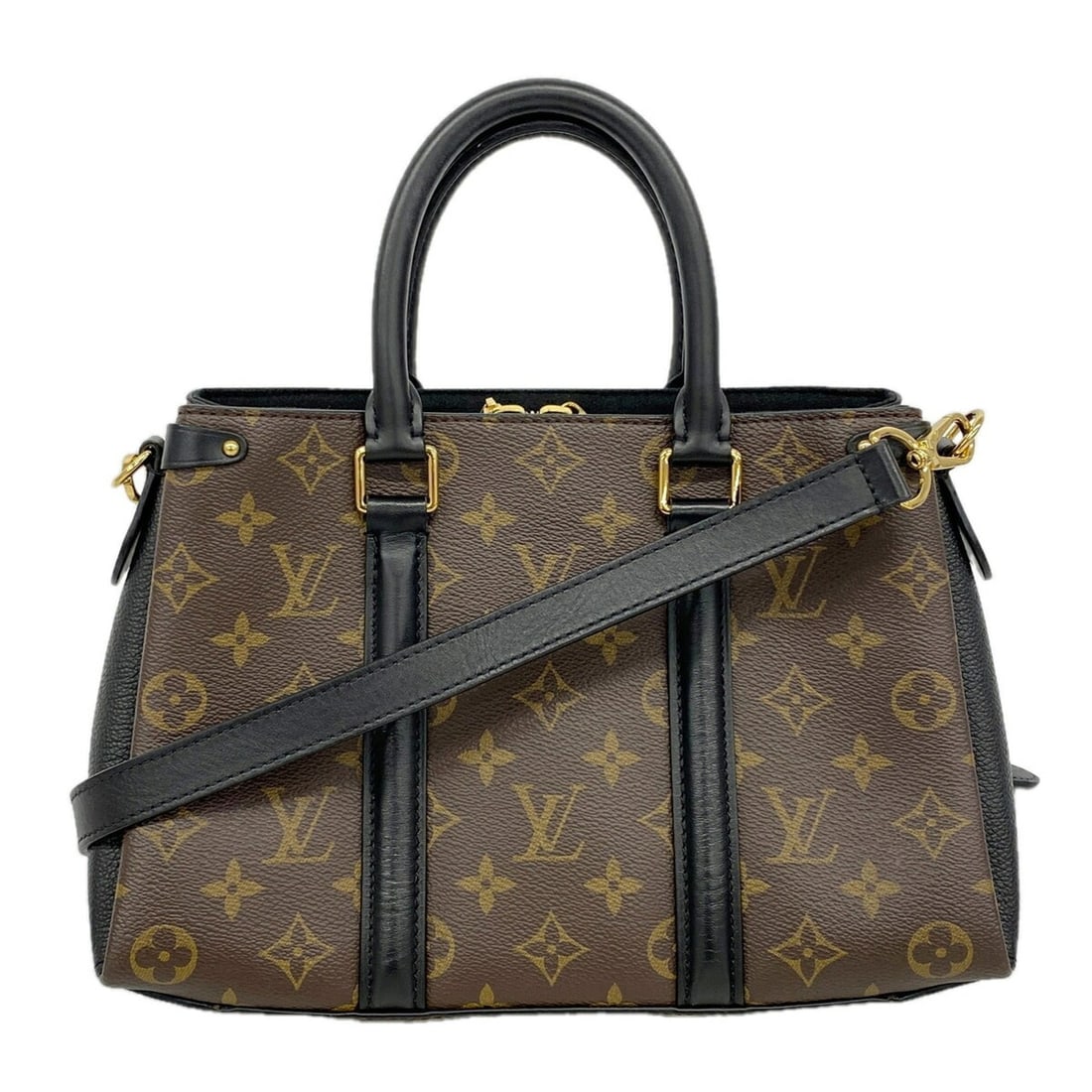 Louis Vuitton Monogram Soufflot NVBB Handbag M44898 Brown Noir 2-way bag for women: --- Catalog ---Category: SizeSize (HxWxD): 19.5cm x 28cm x 10cm / 7.67'' x 11.02'' x 3.93''Category: DesignType: HandbagColor: Brown, NoirGender: WomenCategory: GeneralMPN: M44898Brand: Louis Vuitton-