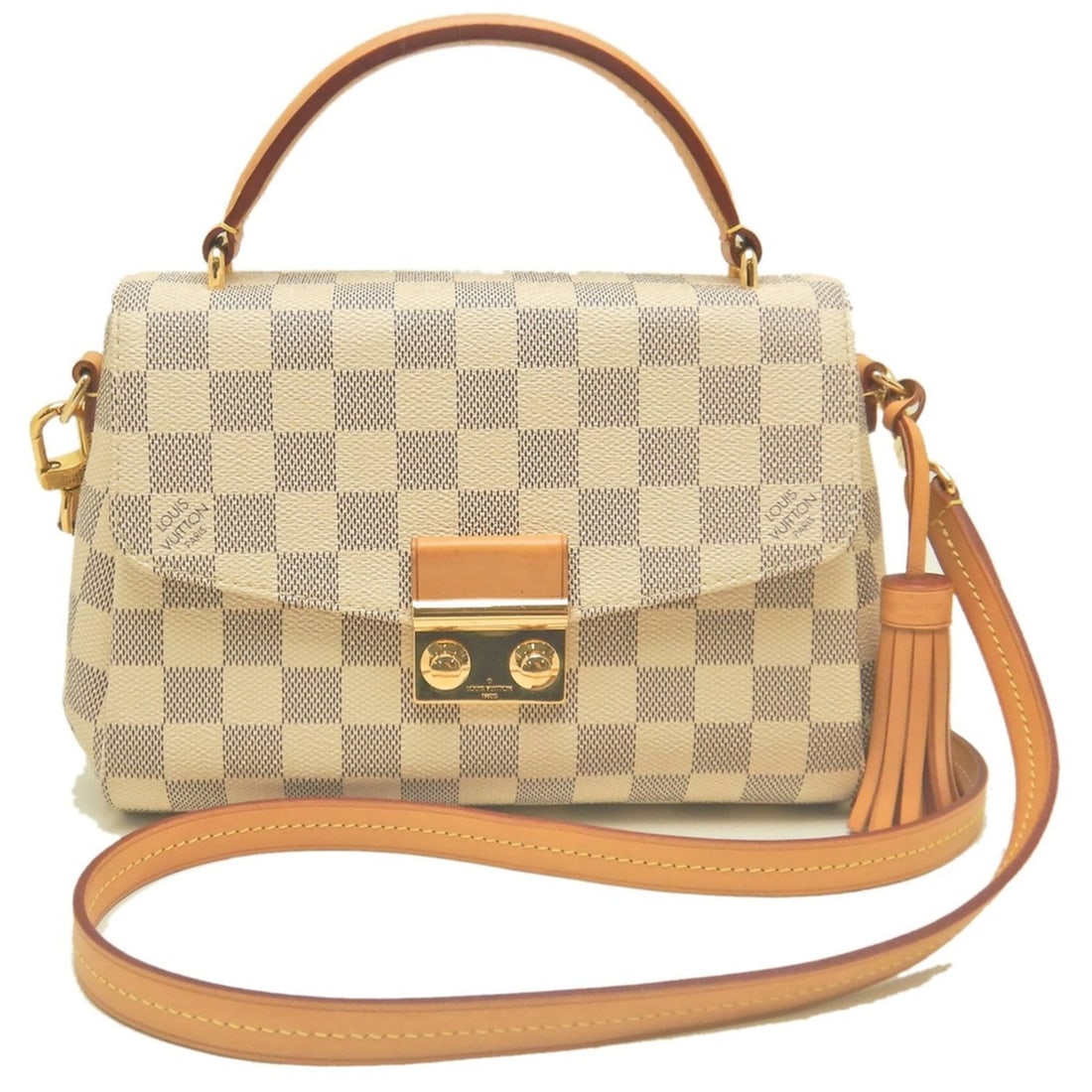 LOUIS VUITTON Damier Azur Croisette N41581 Handbag Women's 254294: --- Catalog ---Category: SizeSize (HxWxD): 16cm x 22cm x 9cm / 6.29'' x 8.66'' x 3.54''Category: DesignType: HandbagColor: Azur, Damier Azur, Damier CanvasGender: WomenMaterial: Damier Azur , Damier C