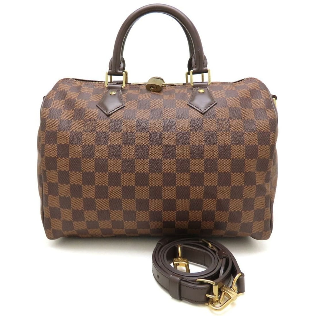 LOUIS VUITTON Damier Speedy Bandoulière 30 N41367 2-Way Handbag Ebene Women's 353530: --- Catalog ---Category: SizeSize (HxWxD): 21cm x 30cm x 17cm / 8.26'' x 11.81'' x 6.69''Category: DesignType: HandbagColor: Damier Canvas, EbeneGender: WomenMaterial: Damier Canvas Category: GeneralM