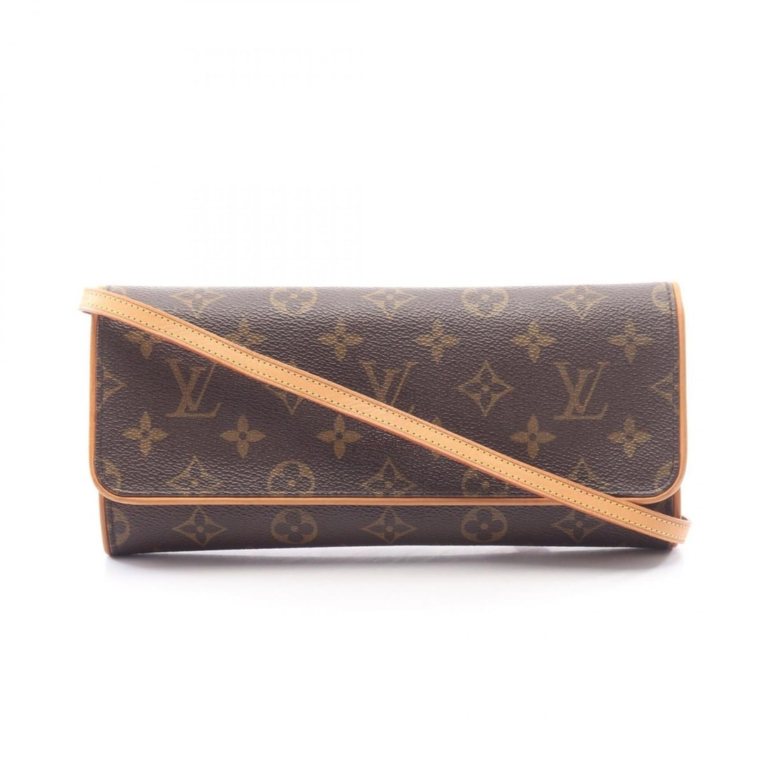Louis Vuitton Pochette Twin GM Shoulder Bag/Handbag, Coated Canvas and Leather, Monogram Pattern,: --- Catalog ---Category: SizeSize (HxWxD): 12cm x 24cm x 3.5cm / 4.72'' x 9.44'' x 1.37''Category: DesignType: Handbag, Pochette, Shoulder bagColor: Brown, MonogramGender: WomenMaterial: Coated canvas