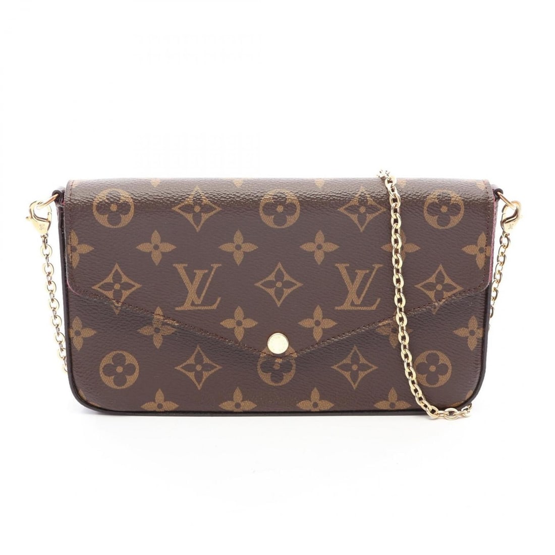 Louis Vuitton Pochette Felicie Monogram Fuchsia Shoulder Bag/Handbag, Coated Canvas and Leather,: --- Catalog ---Category: SizeSize (HxWxD): 12cm x 21cm x 3cm / 4.72'' x 8.26'' x 1.18''Category: DesignType: Handbag, Pochette, Shoulder bagColor: BrownGender: WomenMaterial: Coated canvas , Leather C