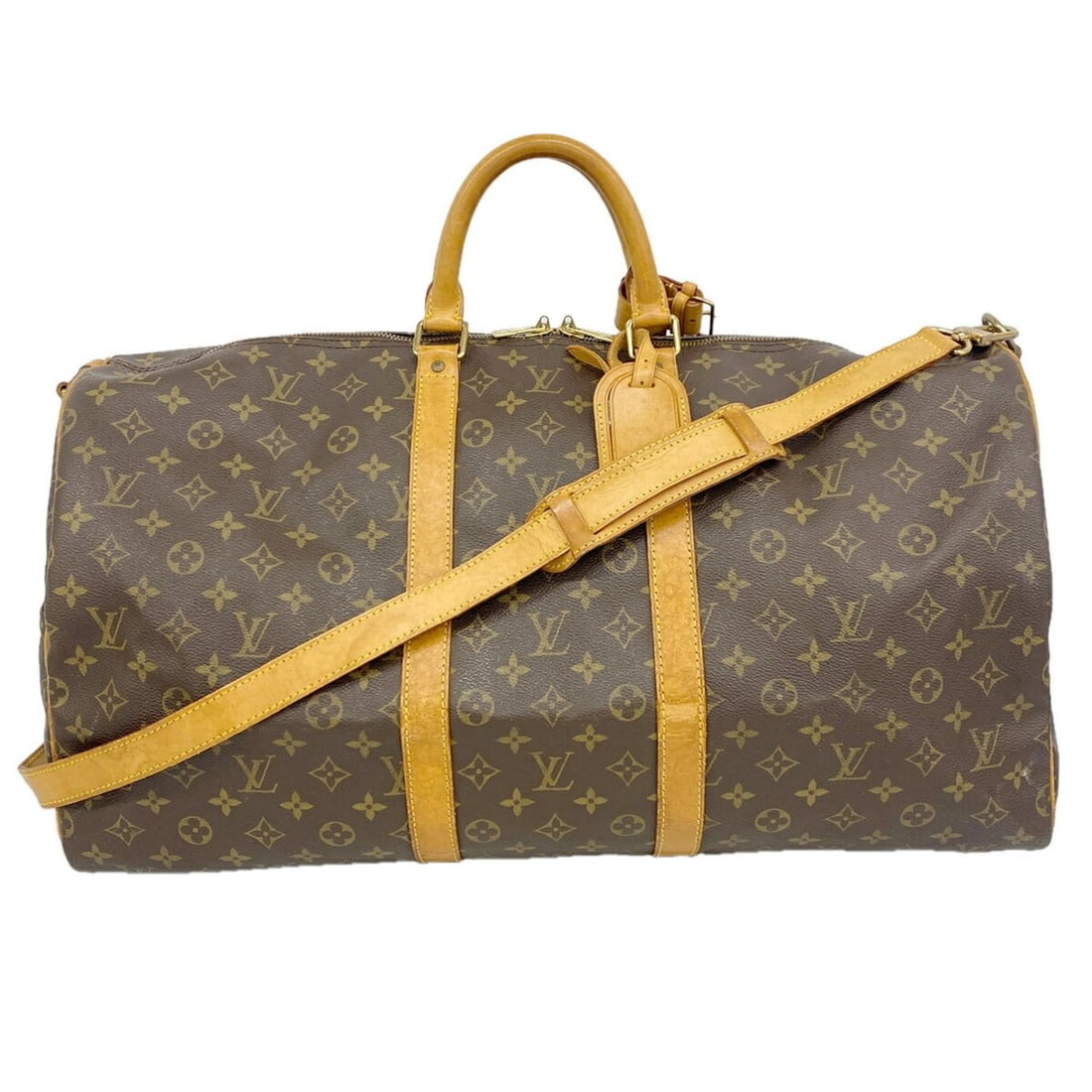 Louis Vuitton Bags - Boston Monogram Keepall Bandoulière 55 M41414 Brown Men's & Women's: --- Catalog ---Category: SizeSize (HxWxD): 31cm x 55cm x 26cm / 12.2'' x 21.65'' x 10.23''Category: DesignType: Boston bagColor: BrownGender: Men,WomenCategory: GeneralMPN: M41414Brand: Louis Vuitton-