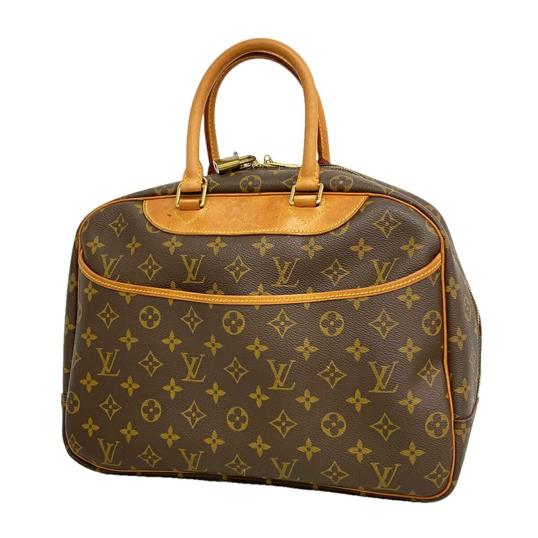 Louis Vuitton Monogram Deauville Handbag M47270 Brown Women's: --- Catalog ---Category: SizeSize (HxWxD): 26.5cm x 34cm x 13.5cm / 10.43'' x 13.38'' x 5.31''Category: DesignType: HandbagColor: BrownGender: WomenCategory: GeneralMPN: M47270Brand: Louis Vuitton--- 