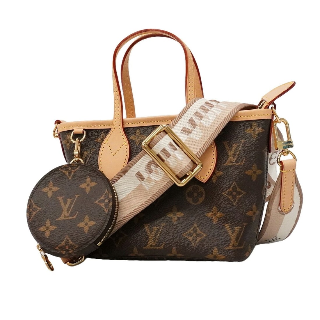 Louis Vuitton Monogram Neverfull BB Handbag M46705 Beige 2-way bag for women: --- Catalog ---Category: SizeSize (HxWxD): 14.5cm x 17cm x 9cm / 5.7'' x 6.69'' x 3.54''Category: DesignType: HandbagColor: BeigeGender: WomenCategory: GeneralMPN: M46705Brand: Louis Vuitton--- Item L