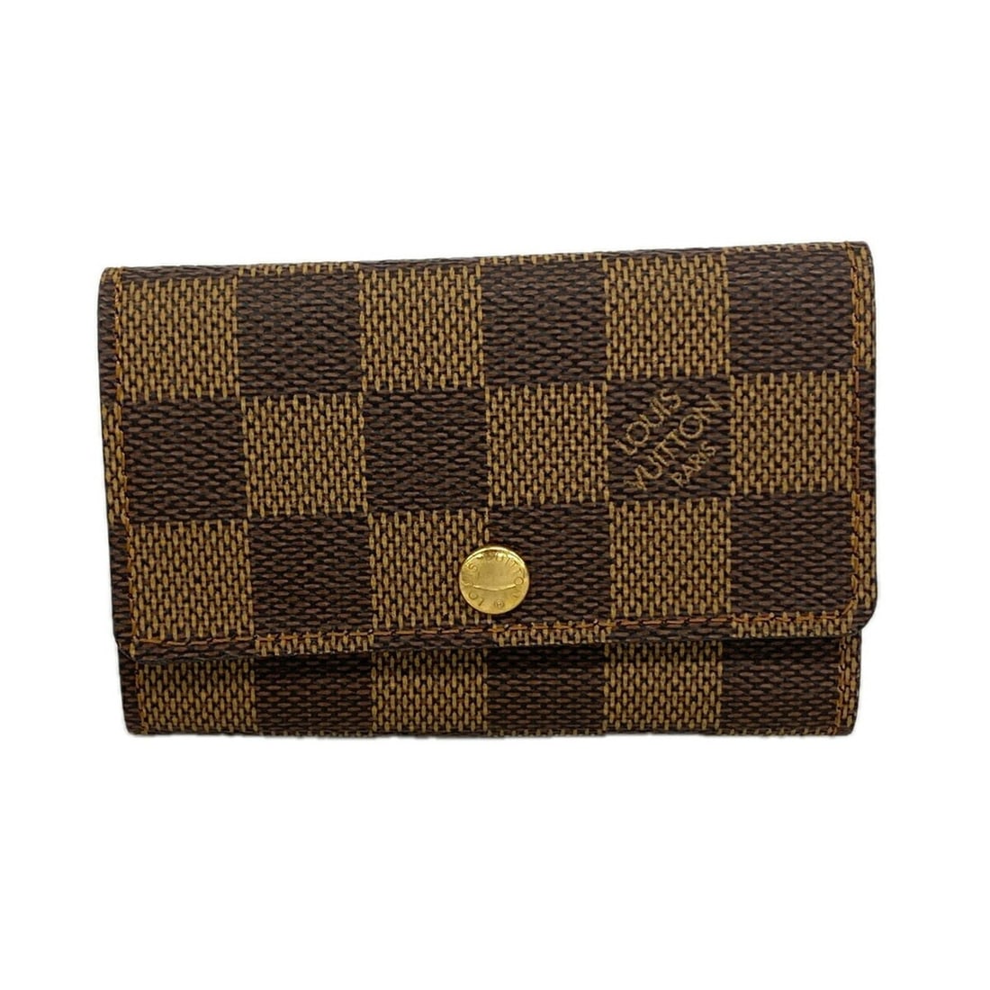 Louis Vuitton Damier Multicles 6 Key Case N62630 Ebene Men's/Women's P3471857: --- Catalog ---Category: DesignType: KeycaseColor: EbeneGender: Men,WomenCategory: GeneralMPN: N62630Brand: Louis VuittonCategory: Physical PropertiesSize (HxWxD): 6.5cm x 10.5cm x 1.5cm / 2.55'' x 4.