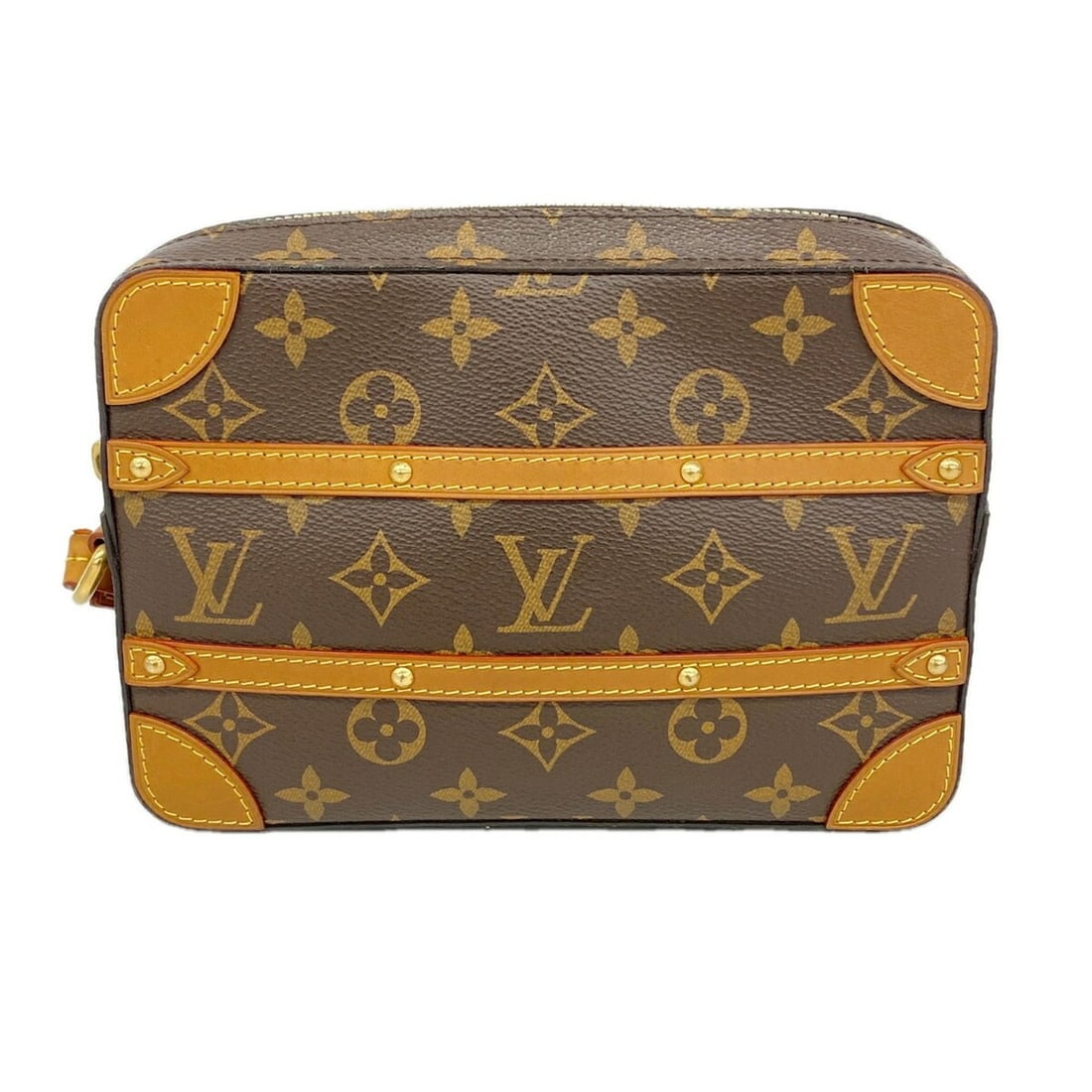 Louis Vuitton Monogram Soft Trunk Pochette Clutch Bag M44779 Brown Men's OP019666: --- Catalog ---Category: SizeSize (HxWxD): 15cm x 21cm x 4.5cm / 5.9'' x 8.26'' x 1.77''Category: DesignType: Clutch bagColor: BrownGender: MenCategory: GeneralMPN: M44779Brand: Louis Vuitton--- Item 