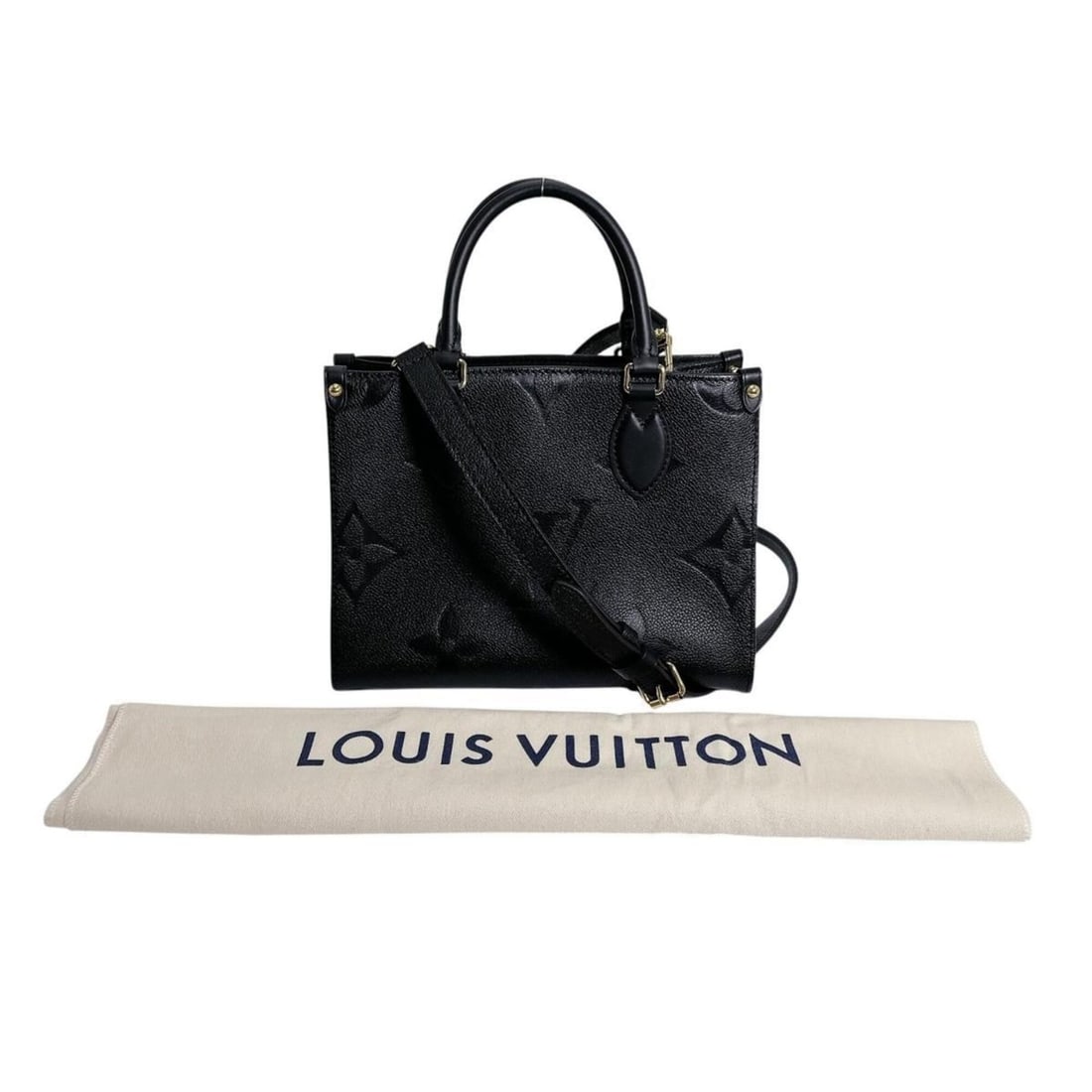 LOUIS VUITTON Tote Bag Handbag OnTheGo PM Monogram Empreinte M45653 Noir: --- Catalog ---Category: SizeSize (HxWxD): 19cm x 25cm x 11.5cm / 7.48'' x 9.84'' x 4.52''Category: DesignType: Handbag, Tote bagColor: Black, NoirGender: WomenMaterial: Monogram Empreinte Category: G