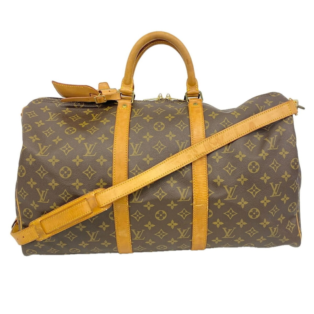 Louis Vuitton Bags - Boston Monogram Keepall Bandoulière 50 M41416 Brown Men's & Women's (1 of 13)