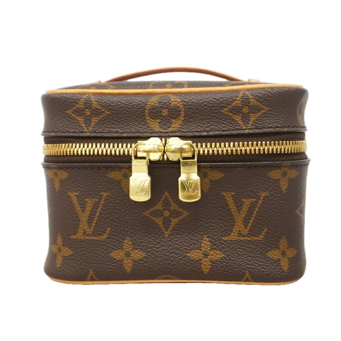 Louis Vuitton handbag/vanity bag, Monogram Nice Nano, M44936, brown, women's.: --- Catalog ---Category: SizeSize (HxWxD): 10.5cm x 14.5cm x 19cm / 4.13'' x 5.7'' x 7.48''Category: DesignType: Vanity bagColor: BrownGender: WomenCategory: GeneralMPN: M44936Brand: Louis Vuitton--- 