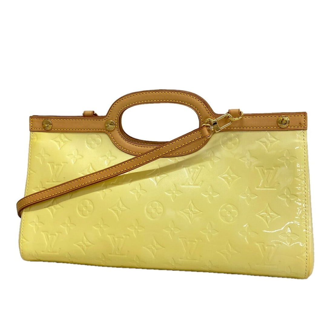 Louis Vuitton Vernis Roxbury Drive M91374 Perle 2-way handbag for women: --- Catalog ---Category: SizeSize (HxWxD): 15cm x 32cm x 10cm / 5.9'' x 12.59'' x 3.93''Category: DesignType: HandbagColor: PearlGender: WomenCategory: GeneralMPN: M91374Brand: Louis Vuitton--- Item L