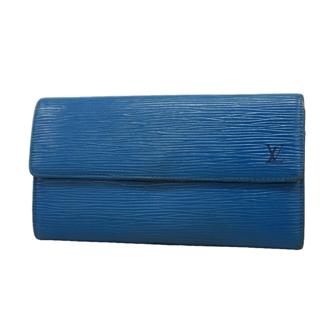 Louis Vuitton Epi Leather Portemonnaie Credit Wallet M63575 Toledo Blue Women's: --- Catalog ---Category: SizeSize (HxWxD): 10.5cm x 19cm x 2cm / 4.13'' x 7.48'' x 0.78''Category: DesignType: Long wallet (bi-fold)Color: Toledo blueGender: WomenCategory: GeneralMPN: M63575Brand: Lo