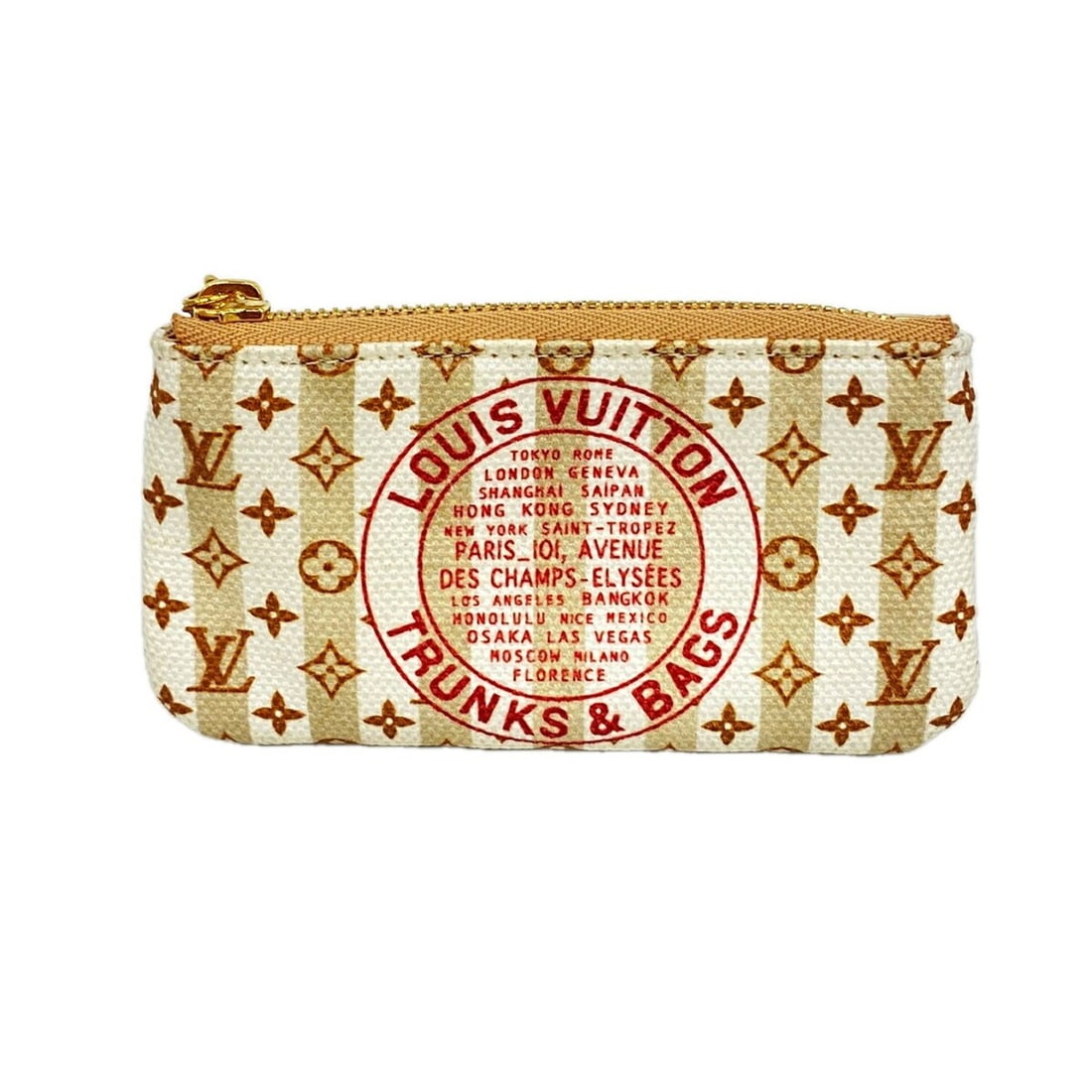 Louis Vuitton Wallet/Coin Case LV Stamp Pochette Clé M29023 Nude Pink Women's: --- Catalog ---Category: SizeSize (HxWxD): 6.5cm x 12cm x 1cm / 2.55'' x 4.72'' x 0.39''Category: DesignType: Coin purse/coin caseColor: PinkGender: WomenCategory: GeneralMPN: M29023Brand: Louis Vuitt
