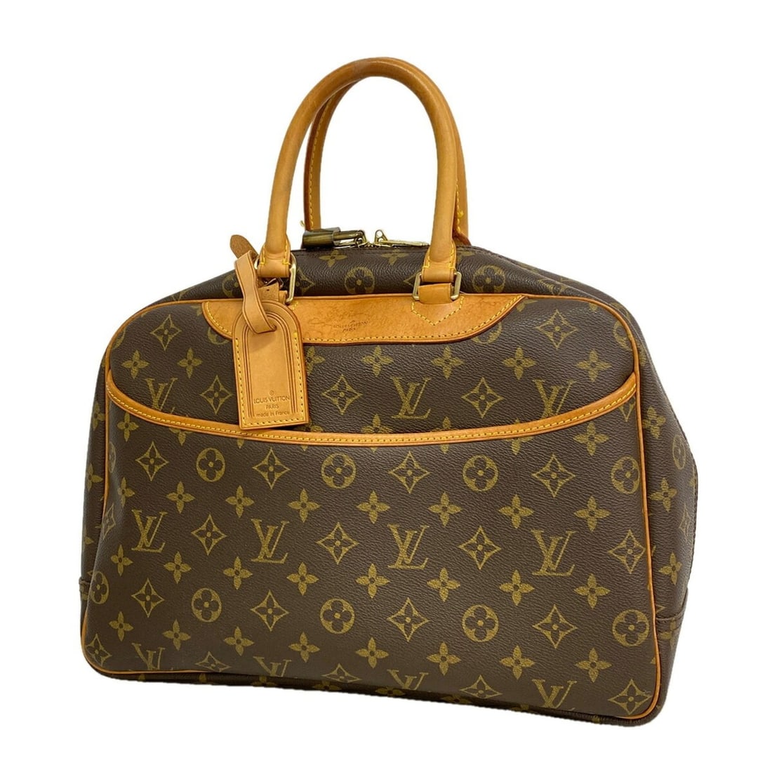 Louis Vuitton Monogram Deauville Handbag M47270 Brown Women's: --- Catalog ---Category: SizeSize (HxWxD): 26.5cm x 34.5cm x 13.5cm / 10.43'' x 13.58'' x 5.31''Category: DesignType: HandbagColor: BrownGender: WomenCategory: GeneralMPN: M47270Brand: Louis Vuitton--
