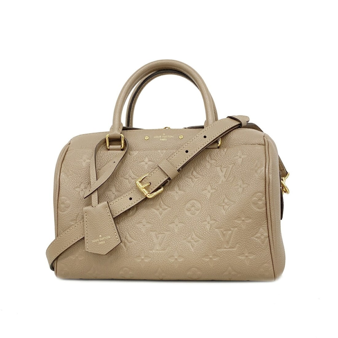 Louis Vuitton Monogram Empreinte Speedy Bandoulière 25 Handbag M44068 Taupe Glacé 2-way bag for: --- Catalog ---Category: SizeSize (HxWxD): 17cm x 26cm x 15cm / 6.69'' x 10.23'' x 5.9''Category: DesignType: HandbagColor: BrownGender: WomenCategory: GeneralMPN: M44068Brand: Louis Vuitton--- Item L