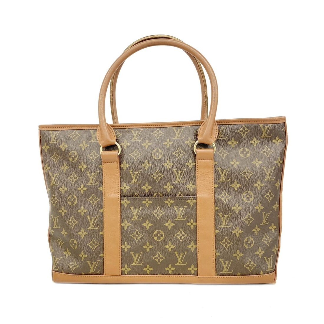 Louis Vuitton Monogram Sac Weekend PM Tote Bag M42425 Brown (Women's): --- Catalog ---Category: SizeSize (HxWxD): 30cm x 40.5cm x 10cm / 11.81'' x 15.94'' x 3.93''Category: DesignType: Tote bagColor: BrownGender: WomenCategory: GeneralMPN: M42425Brand: Louis Vuitton--- I