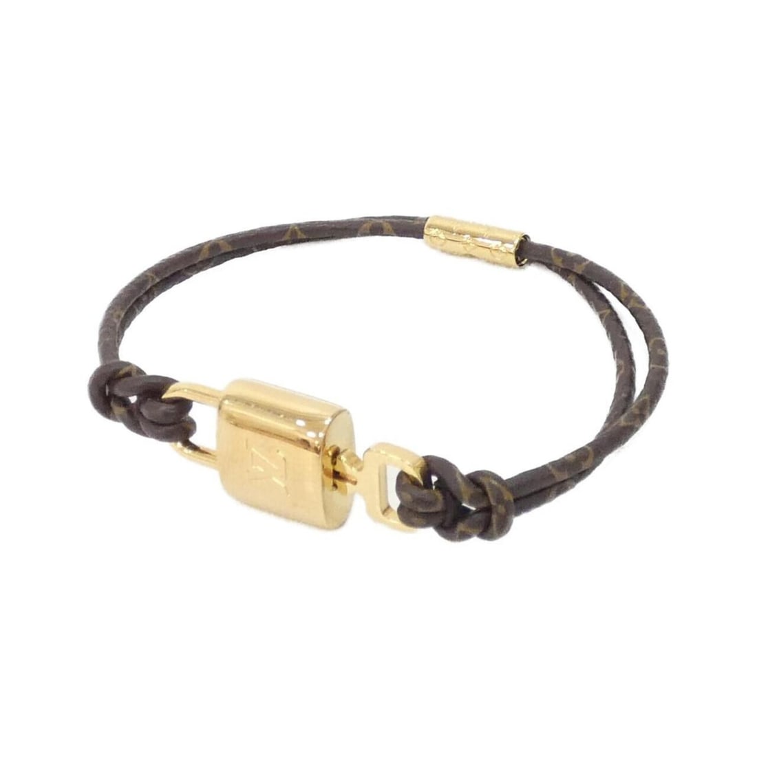Louis Vuitton Monogram Bracelet LV Padlock 17cm M8275F: --- Catalog ---Category: SizeLength: 16cm / 6.29''Category: DesignType: Charm braceletColor: MarronGender: Men,WomenMaterial: CanvasCategory: GeneralMPN: M8275FBrand: Louis Vuitton--- Item List ---Sec