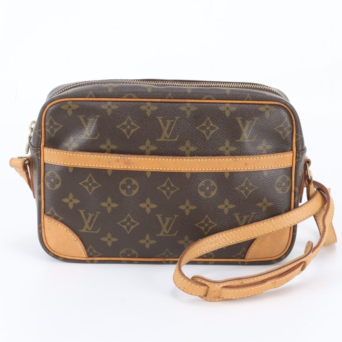 Louis Vuitton Monogram Trocadero 27 M51274 Leather Shoulder Bag for Women: --- Catalog ---Category: SizeSize (HxWxD): 18cm x 27cm x 7cm / 7.08'' x 10.62'' x 2.75''Category: DesignType: Shoulder bagColor: BrownGender: WomenMaterial: Leather , Coated canvas Category: GeneralMP