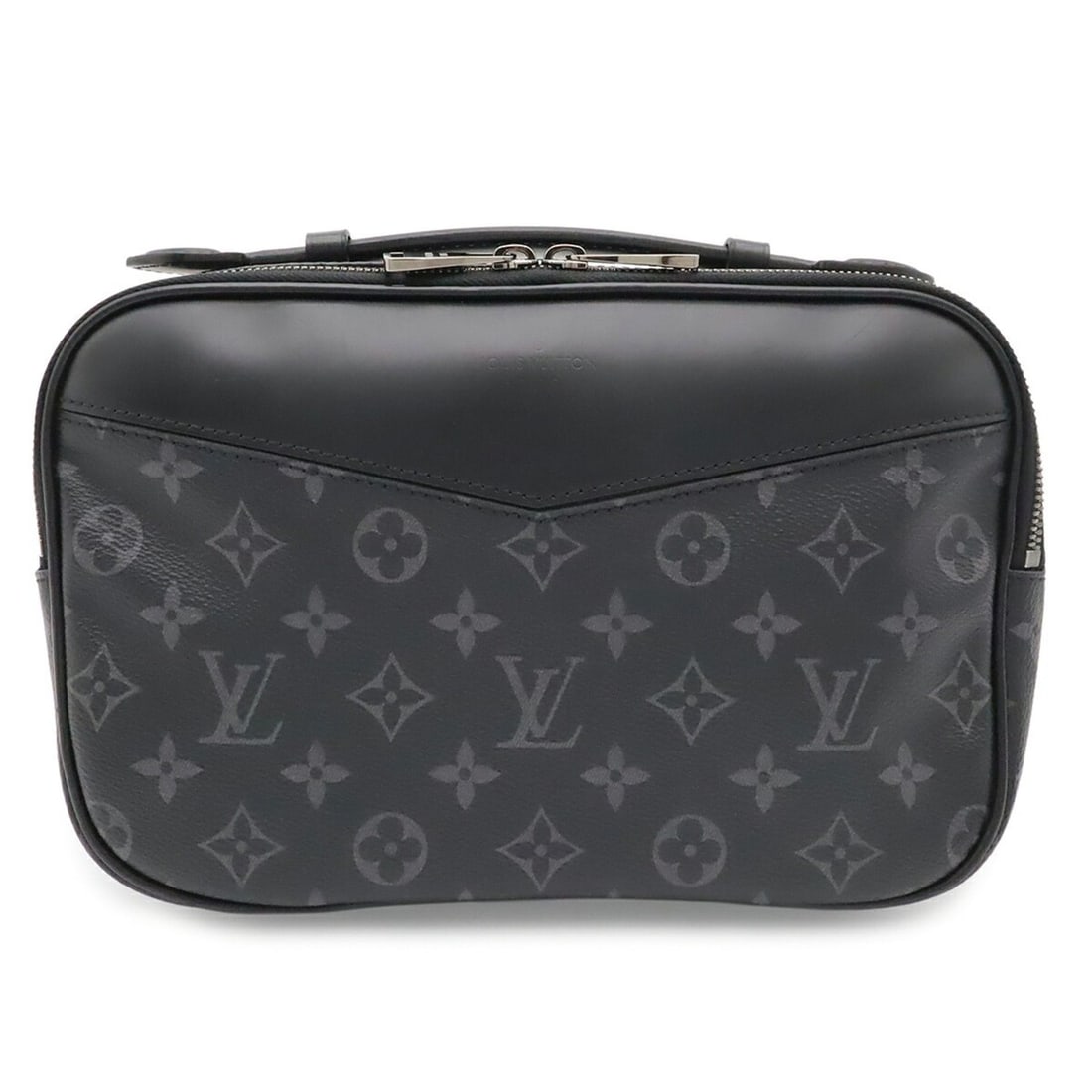 LOUIS VUITTON Monogram Eclipse Bum Bag, Body Waist Pouch, Clutch Bag M42906: --- Catalog ---Category: SizeSize (HxWxD): 17cm x 26cm x 6.5cm / 6.69'' x 10.23'' x 2.55''Category: DesignType: Clutch bag, Pouch, Sling bagColor: Black, Gray, Monogram EclipseGender: MenMaterial: Mon