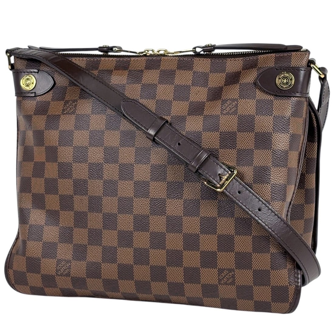 Louis Vuitton Duomo Shoulder Bag, Damier Brown, N41425, Women's: --- Catalog ---Category: SizeSize (HxWxD): 27cm x 30cm x 13cm / 10.62'' x 11.81'' x 5.11''Category: DesignType: Shoulder bagColor: BrownGender: WomenMaterial: Damier Canvas Category: GeneralBrand: Lou