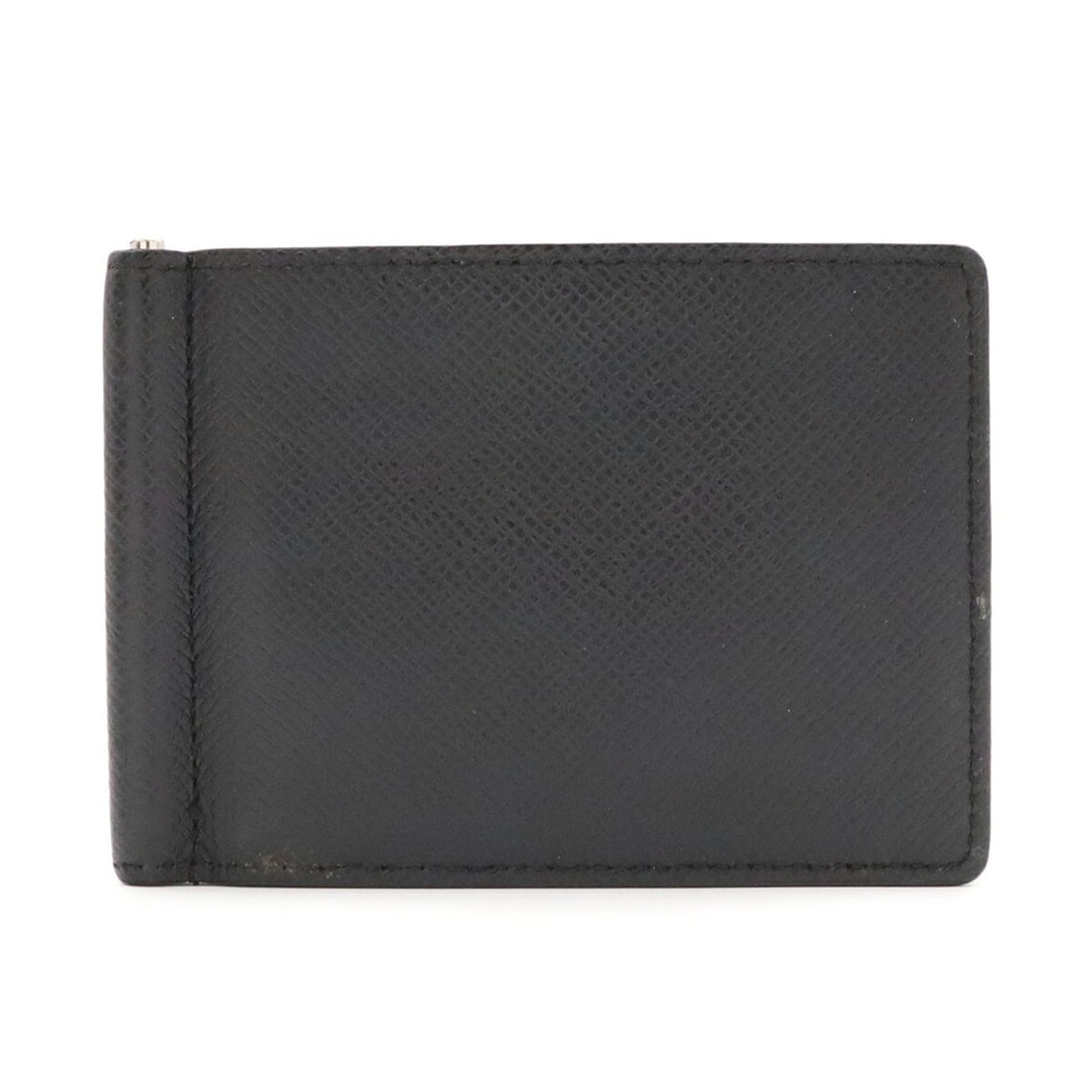 LOUIS VUITTON Louis Vuitton Taiga Portefeuille Pince Bi-fold Wallet with Money Clip, Noir Black (1 of 20)